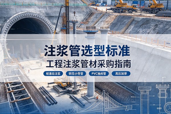 南雄注浆管选型标准